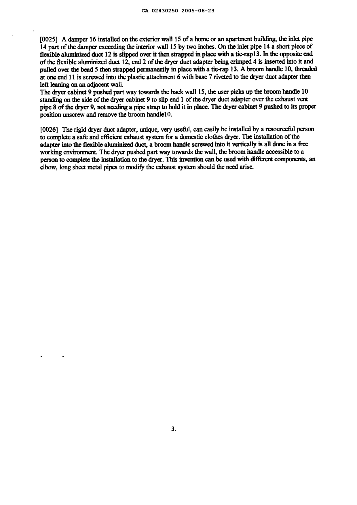Canadian Patent Document 2430250. Description 20050623. Image 3 of 3