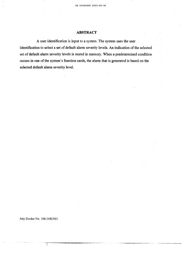 Document de brevet canadien 2430408. Abrégé 20030530. Image 1 de 1