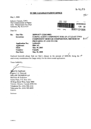 Document de brevet canadien 2430425. Taxes 20080502. Image 1 de 1