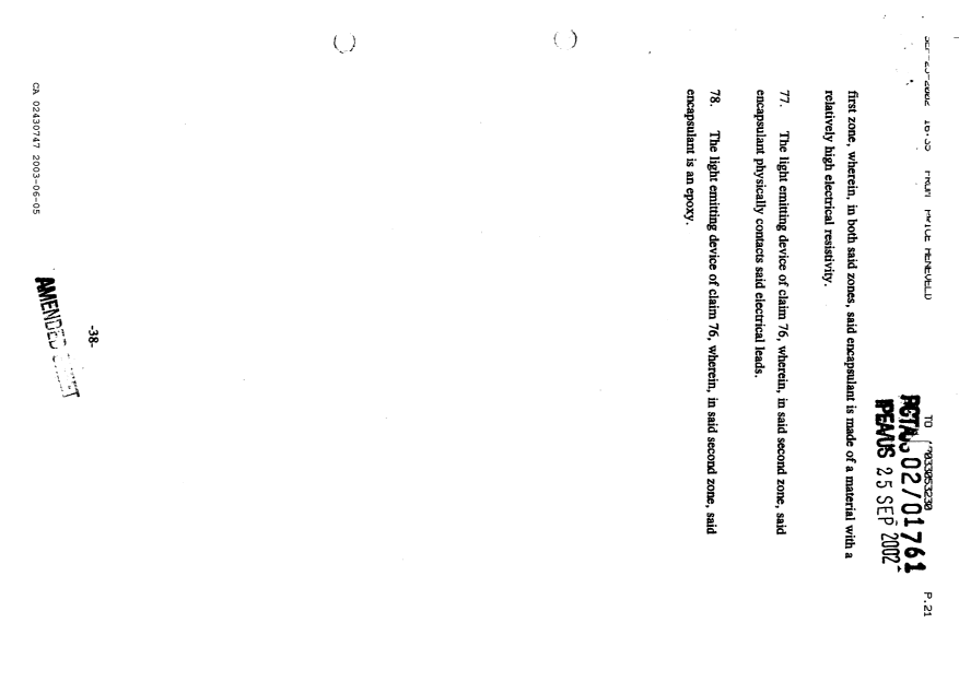 Document de brevet canadien 2430747. Revendications 20030605. Image 9 de 9