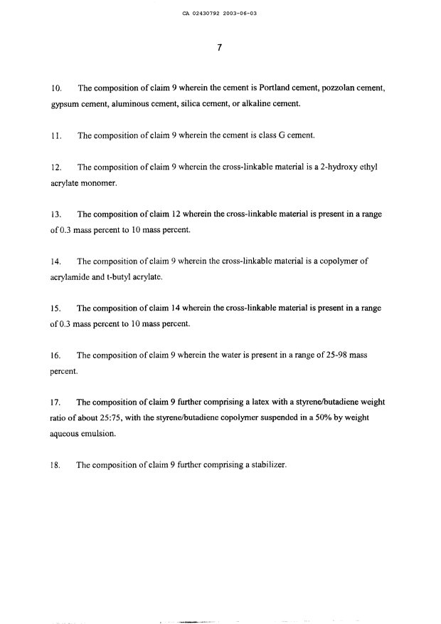 Document de brevet canadien 2430792. Revendications 20030603. Image 2 de 2