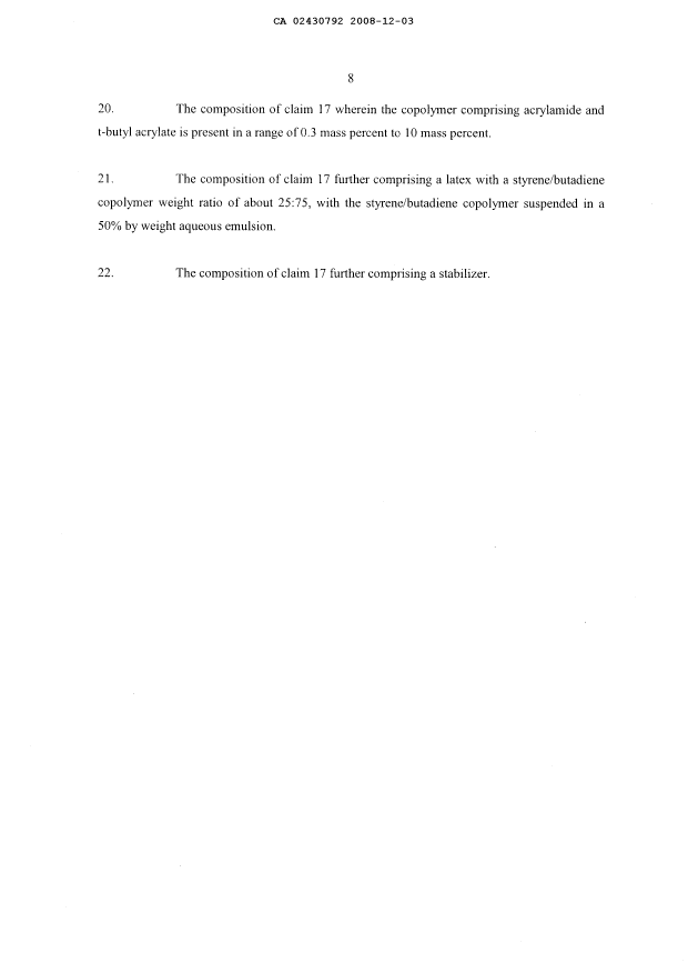 Document de brevet canadien 2430792. Revendications 20081203. Image 3 de 3