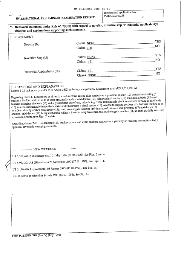 Document de brevet canadien 2435060. PCT 20030719. Image 3 de 3