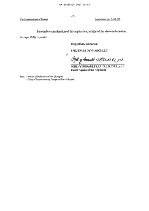 Canadian Patent Document 2435205. Prosecution-Amendment 20070504. Image 2 of 2