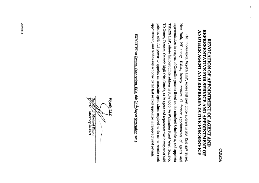 Document de brevet canadien 2436668. Correspondance 20141229. Image 2 de 3