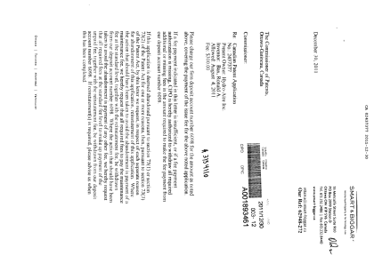 Canadian Patent Document 2437377. Correspondence 20111230. Image 1 of 2