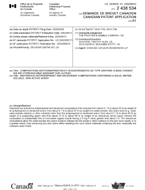 Document de brevet canadien 2438534. Page couverture 20031016. Image 1 de 1