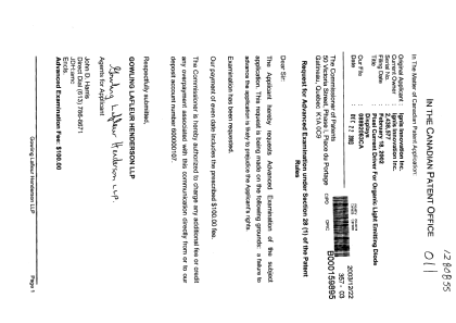 Canadian Patent Document 2438577. Prosecution-Amendment 20031222. Image 1 of 1