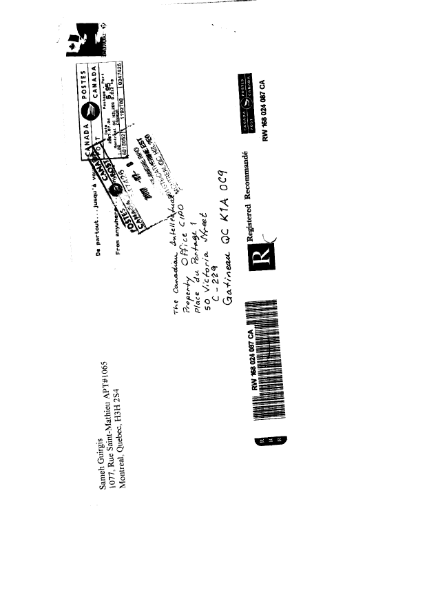 Document de brevet canadien 2438802. Taxes 20070704. Image 2 de 3