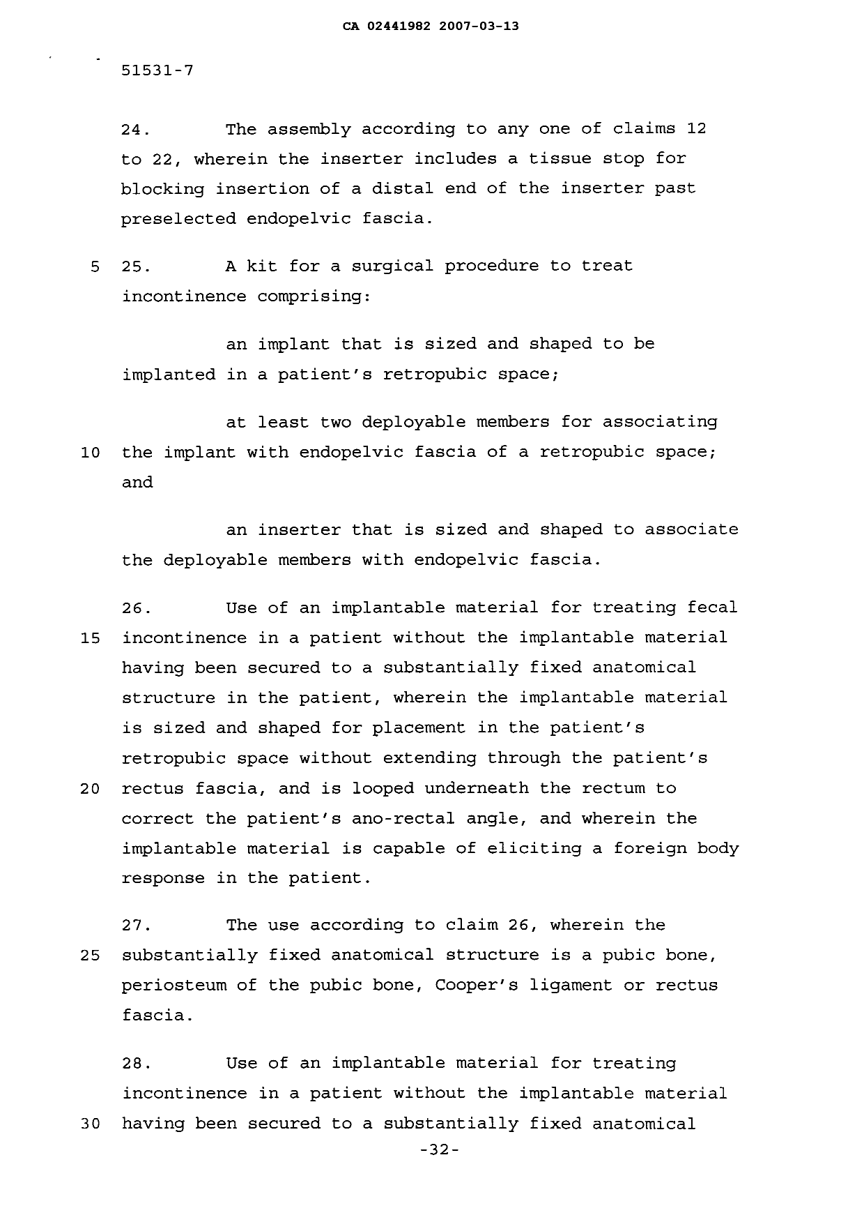 Canadian Patent Document 2441982. Prosecution-Amendment 20061213. Image 11 of 13