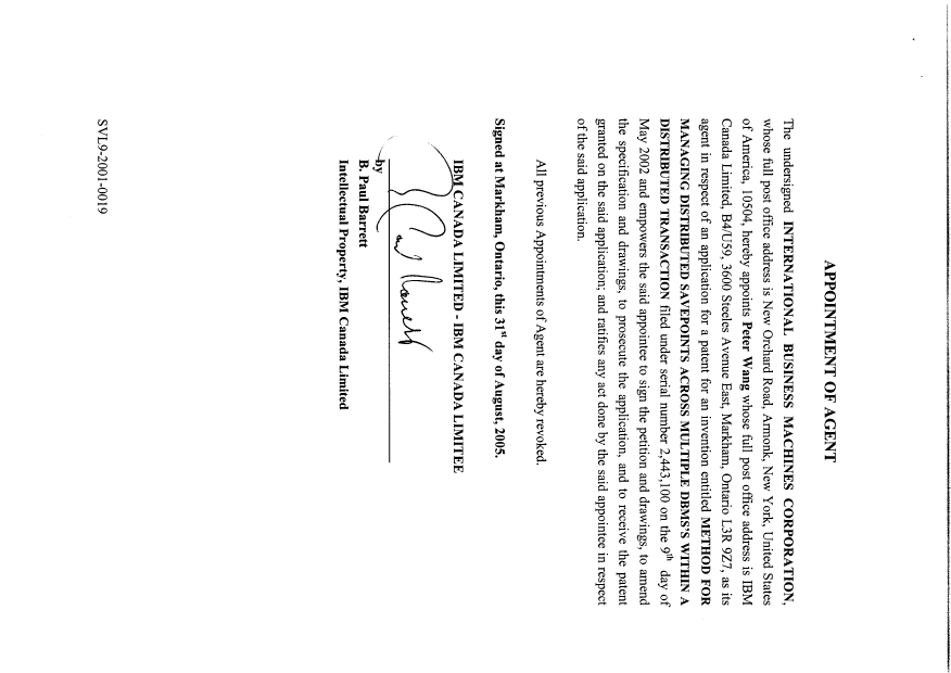 Canadian Patent Document 2443100. Correspondence 20041202. Image 3 of 3