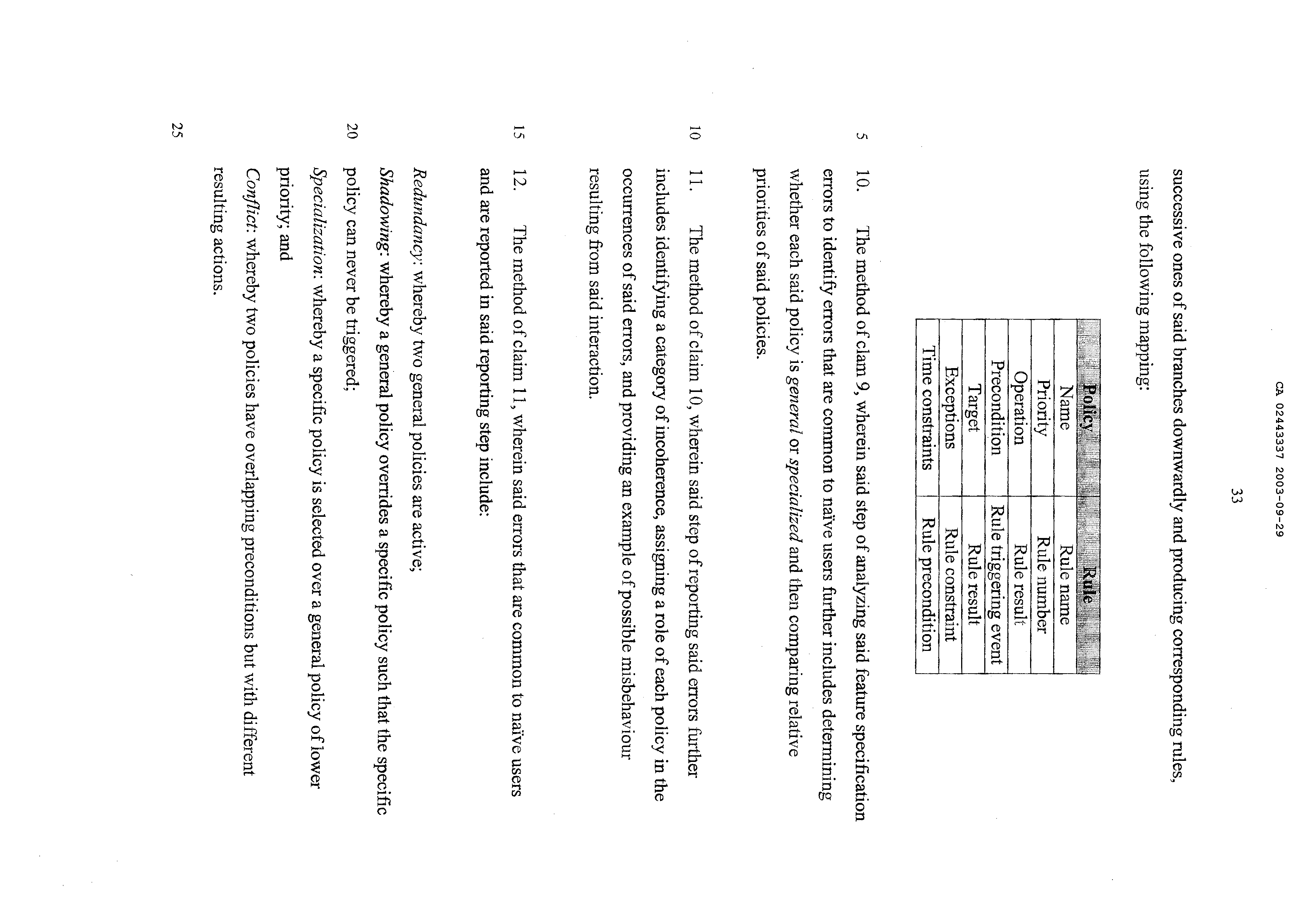 Document de brevet canadien 2443337. Revendications 20061208. Image 3 de 4