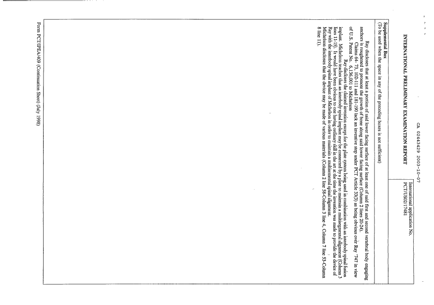 Document de brevet canadien 2443429. PCT 20021207. Image 5 de 5