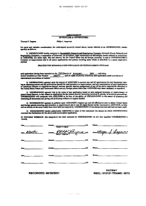 Canadian Patent Document 2444502. Assignment 20031017. Image 5 of 5