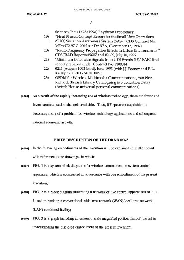 Document de brevet canadien 2444805. Description 20031015. Image 3 de 27