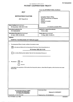 Document de brevet canadien 2446119. PCT 20031031. Image 1 de 7