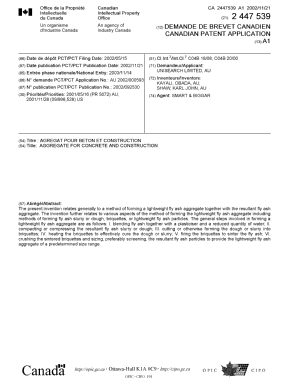 Document de brevet canadien 2447539. Page couverture 20040128. Image 1 de 1