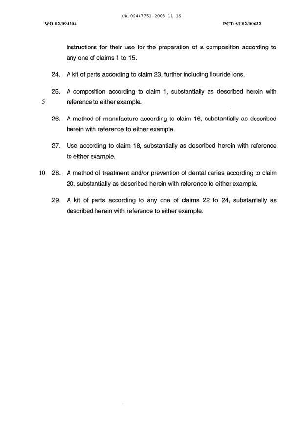 Document de brevet canadien 2447751. Revendications 20031119. Image 3 de 3