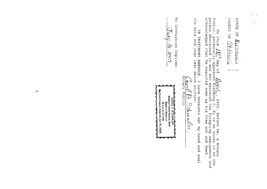 Canadian Patent Document 2447869. Assignment 20040218. Image 27 of 27