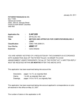 Document de brevet canadien 2447920. Poursuite-Amendment 20110124. Image 1 de 4