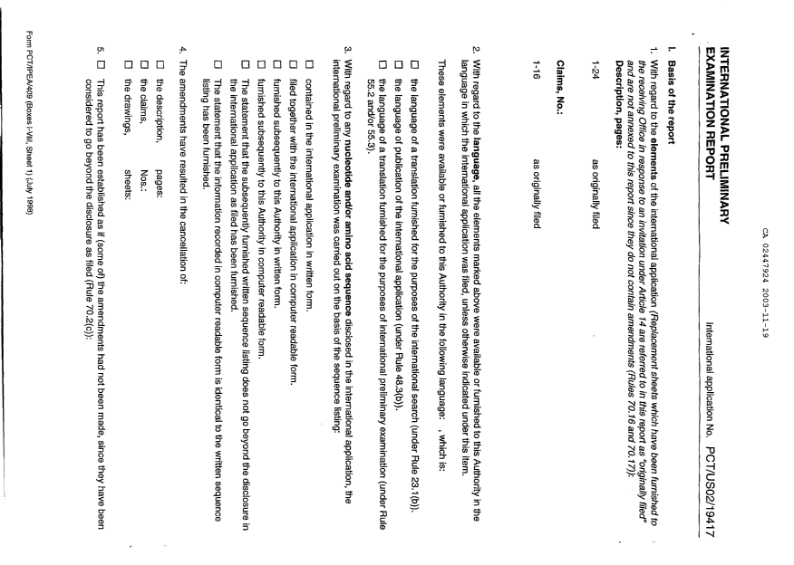 Document de brevet canadien 2447924. PCT 20021219. Image 2 de 10