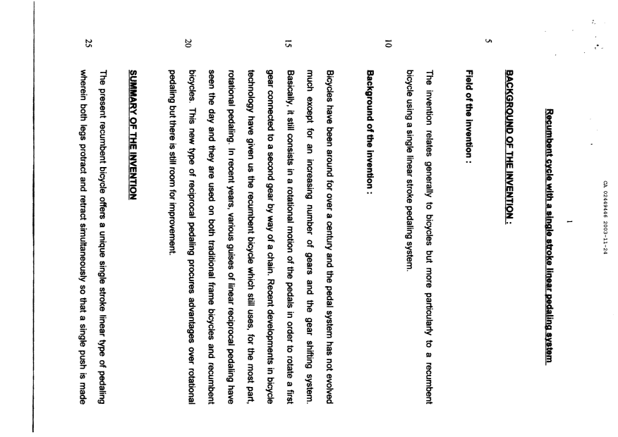 Document de brevet canadien 2449446. Description 20031124. Image 1 de 6