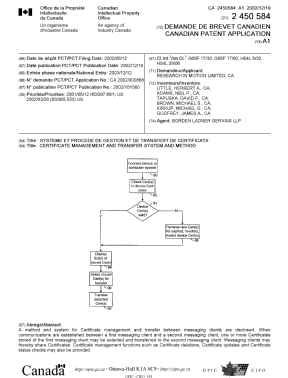 Document de brevet canadien 2450584. Page couverture 20040223. Image 1 de 1