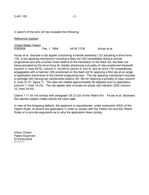 Canadian Patent Document 2451102. Prosecution-Amendment 20080618. Image 2 of 2