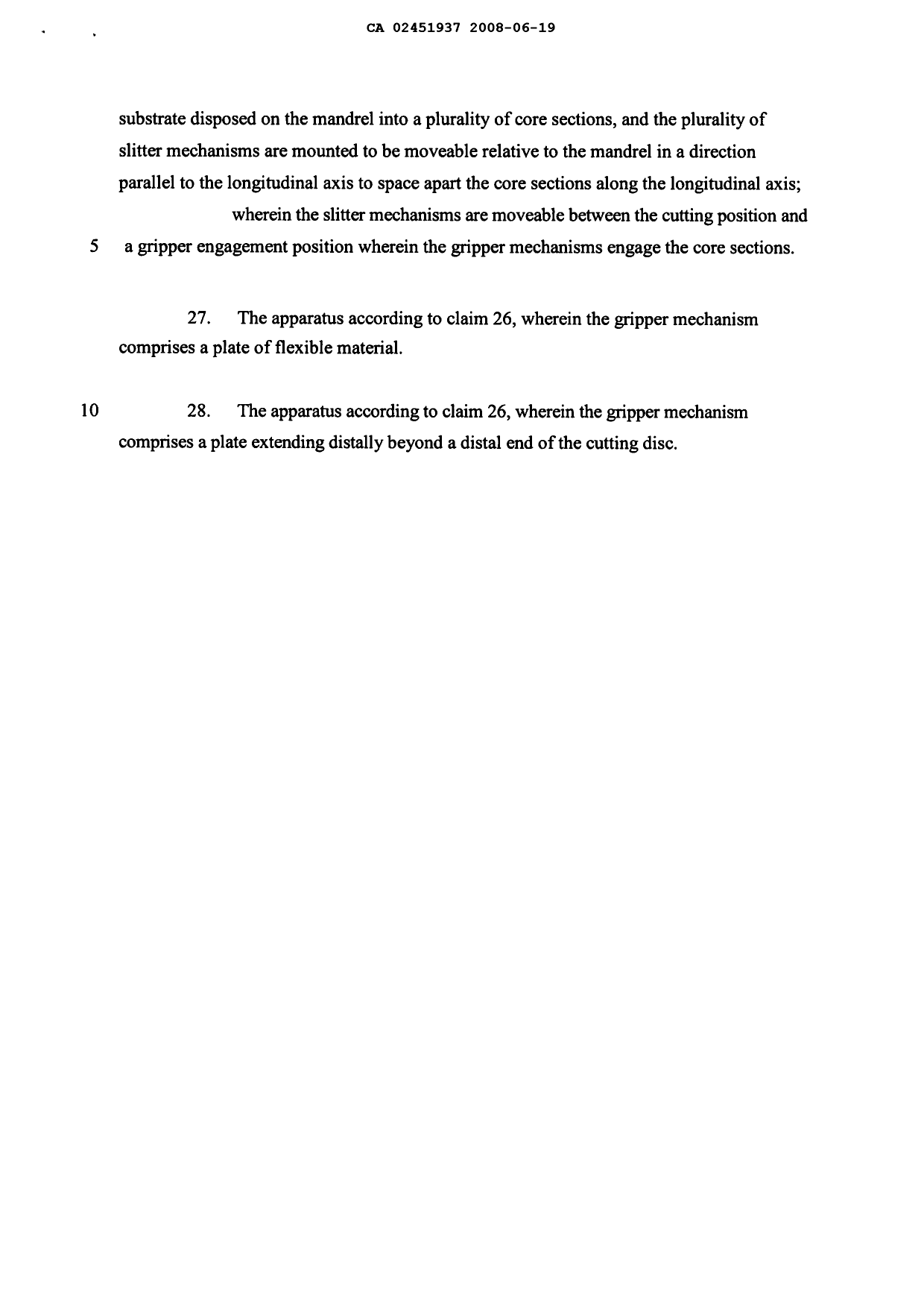 Document de brevet canadien 2451937. Poursuite-Amendment 20071219. Image 3 de 3