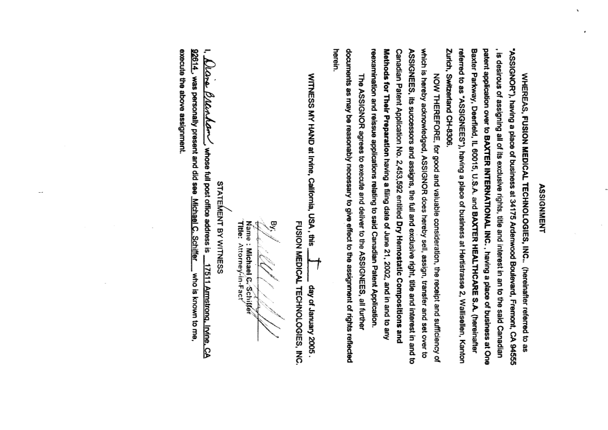 Canadian Patent Document 2453592. Assignment 20050110. Image 3 of 3