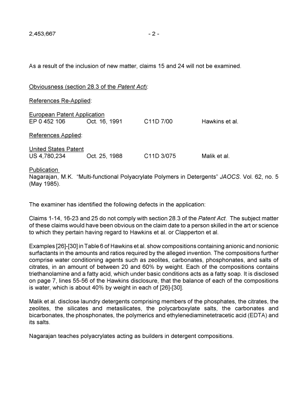 Document de brevet canadien 2453667. Poursuite-Amendment 20100309. Image 2 de 6