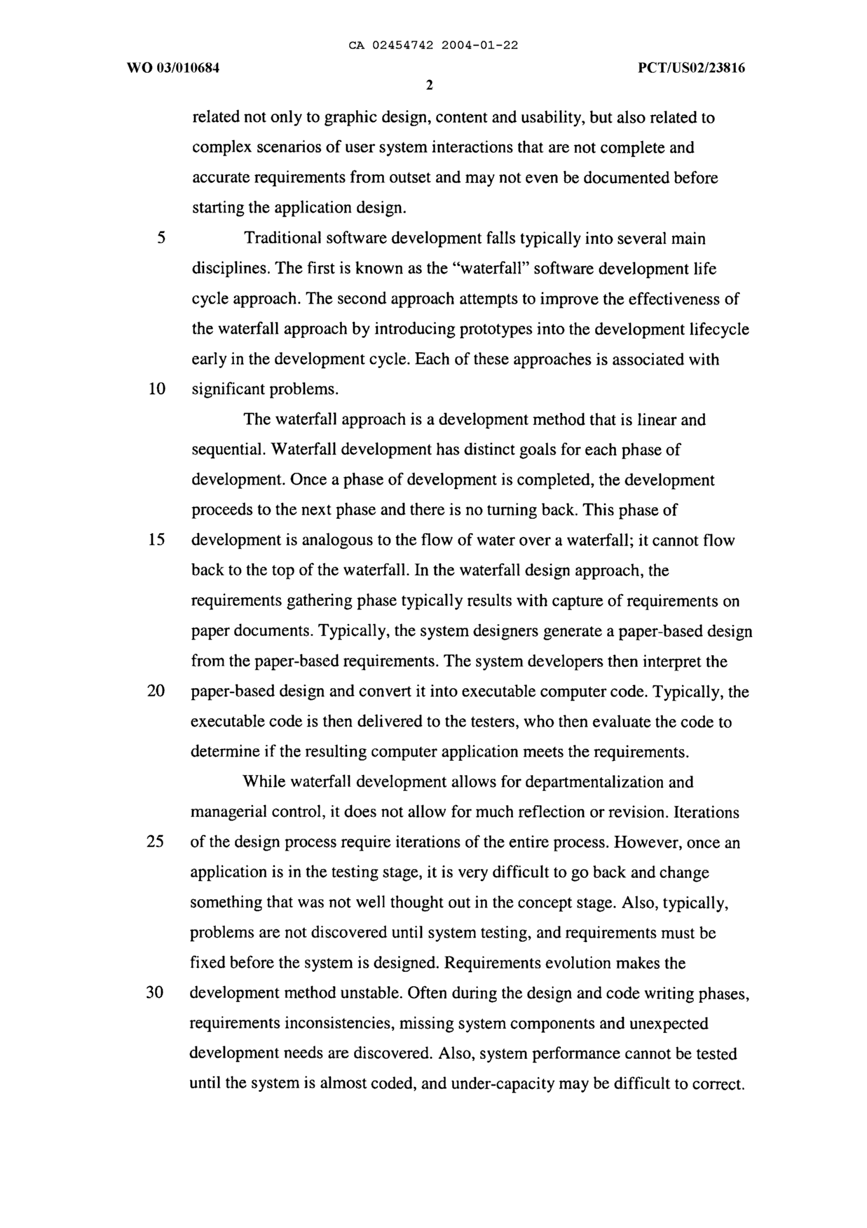 Canadian Patent Document 2454742. Description 20040122. Image 2 of 132