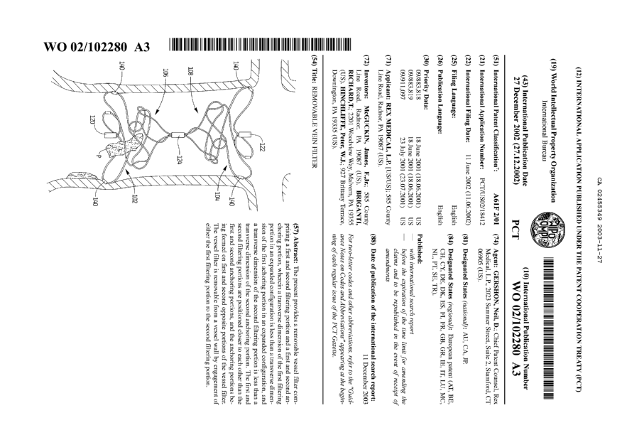 Document de brevet canadien 2455349. Abrégé 20031127. Image 1 de 1