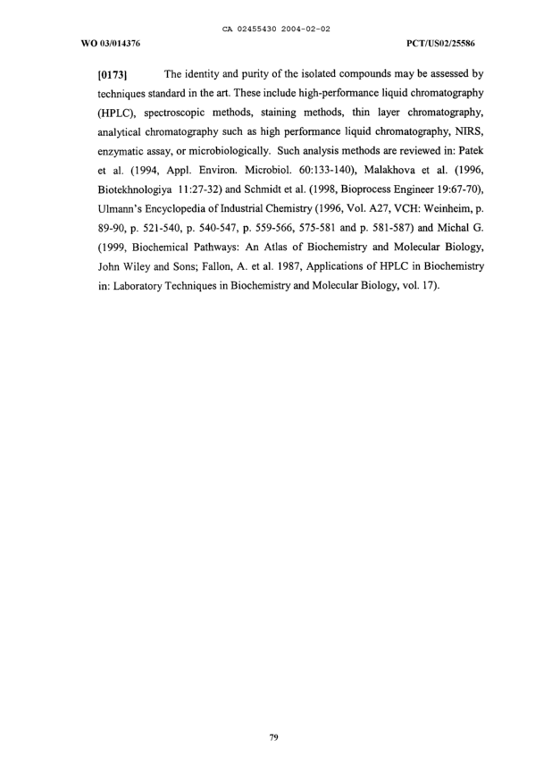Canadian Patent Document 2455430. Description 20040202. Image 79 of 79