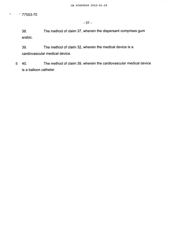 Document de brevet canadien 2456918. Revendications 20100129. Image 5 de 5