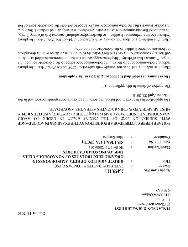 Canadian Patent Document 2459111. Prosecution-Amendment 20101014. Image 1 of 2
