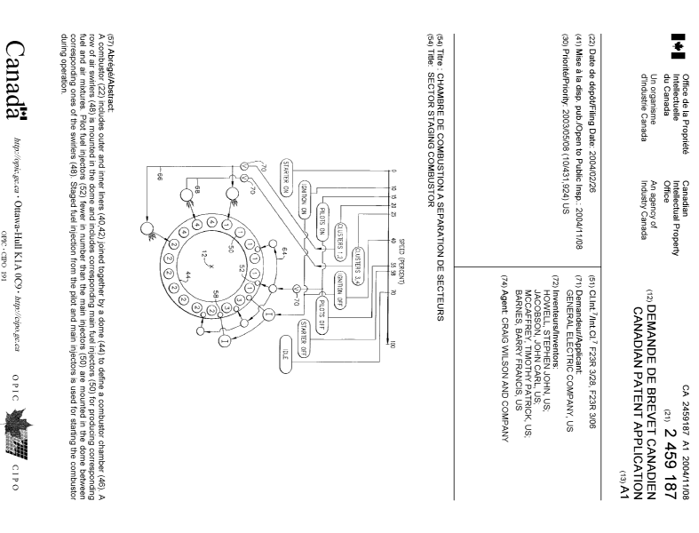 Document de brevet canadien 2459187. Page couverture 20041014. Image 1 de 1
