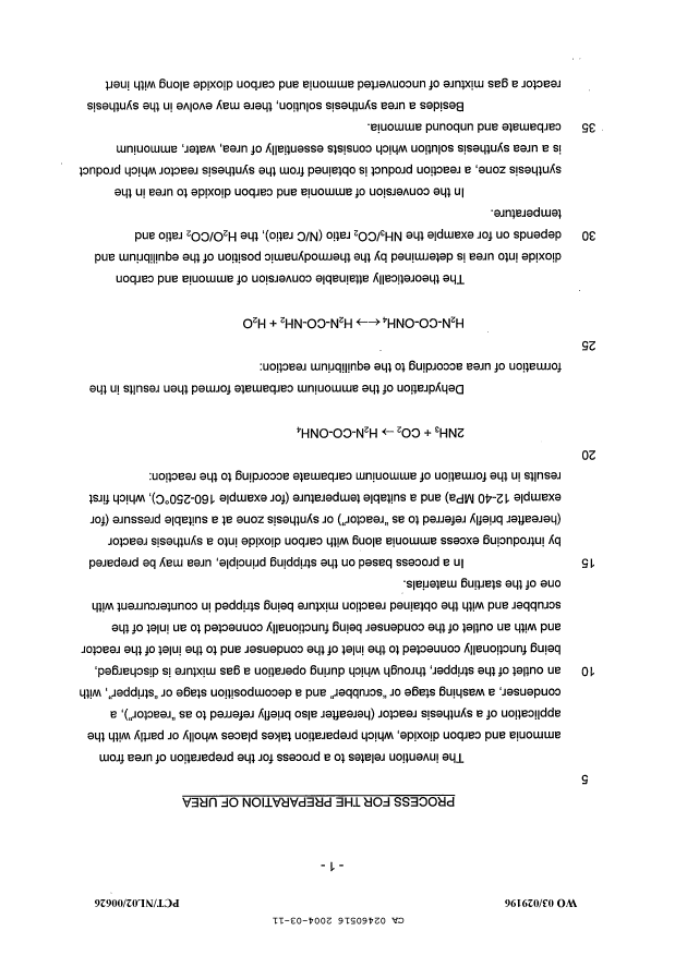 Canadian Patent Document 2460516. Description 20040311. Image 1 of 10
