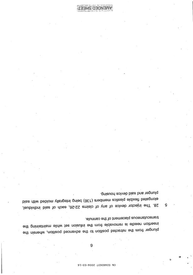 Canadian Patent Document 2460637. Claims 20040316. Image 6 of 6