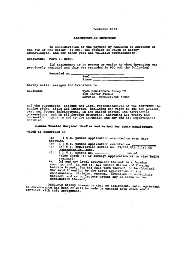 Document de brevet canadien 2460899. Cession 20040616. Image 2 de 3