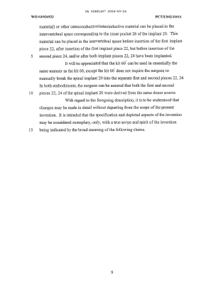 Canadian Patent Document 2461407. Description 20031224. Image 9 of 9