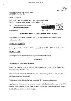 Document de brevet canadien 2461587. Poursuite-Amendment 20091214. Image 1 de 27