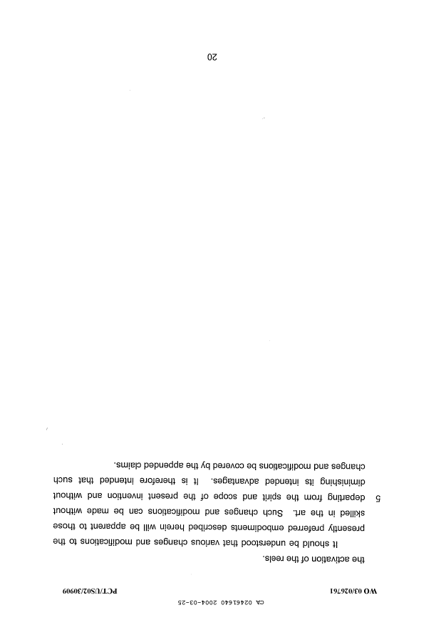 Canadian Patent Document 2461640. Description 20031225. Image 20 of 20