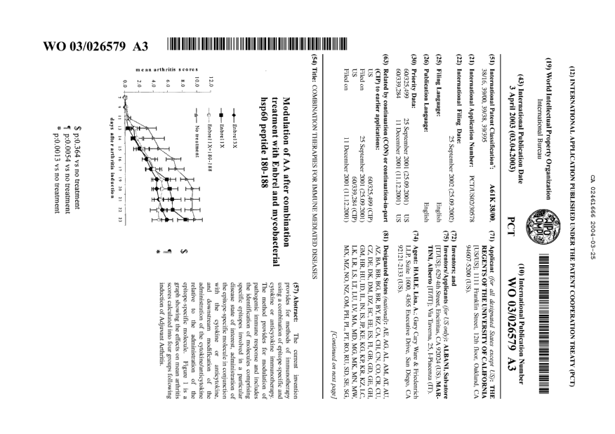 Document de brevet canadien 2461666. Abrégé 20040325. Image 1 de 2