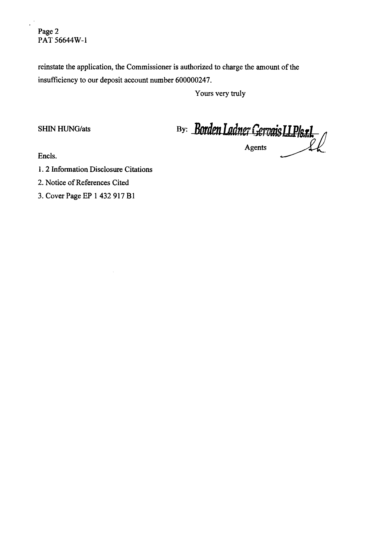 Canadian Patent Document 2461671. Prosecution-Amendment 20060627. Image 2 of 2