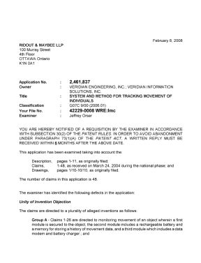 Document de brevet canadien 2461837. Poursuite-Amendment 20080208. Image 1 de 2