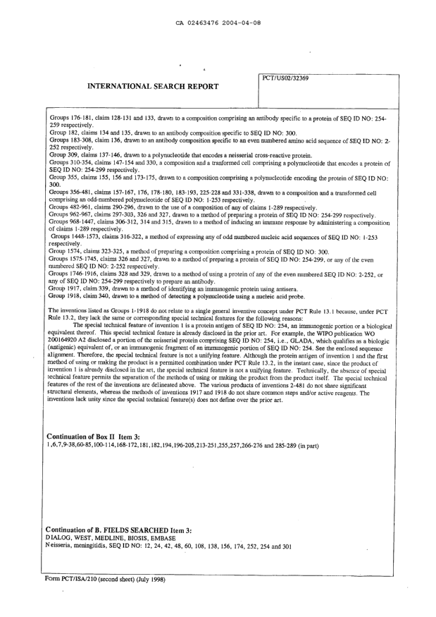 Document de brevet canadien 2463476. PCT 20040408. Image 5 de 5