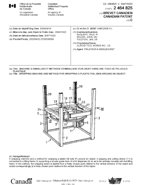 Canadian Patent Document 2464825. Cover Page 20071002. Image 1 of 1