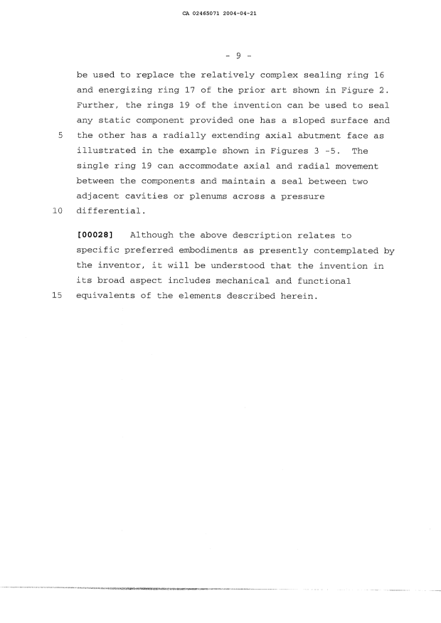 Canadian Patent Document 2465071. Description 20040421. Image 9 of 9