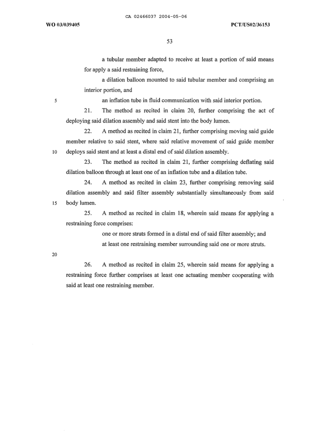 Document de brevet canadien 2466037. Revendications 20040506. Image 4 de 4